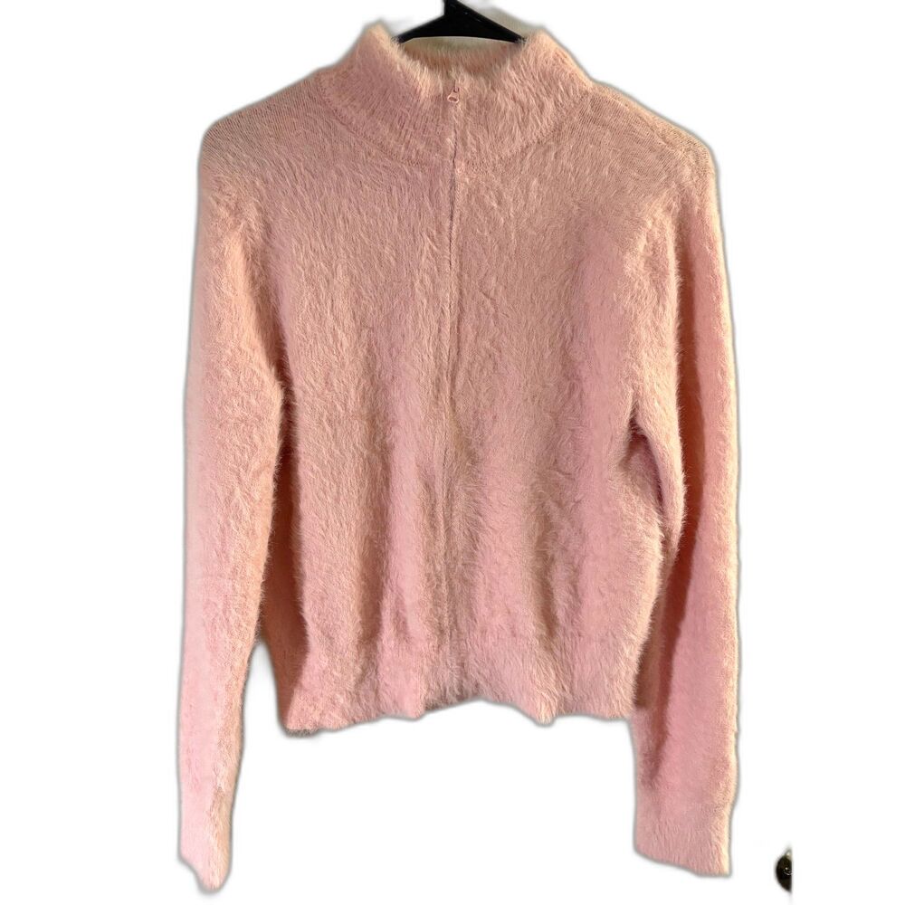 Women's No Boundaries Pink Fuzzy Full Zip Up Jacket Size XL